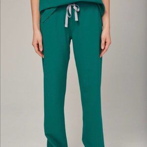 FIGS hunter green livingston scrub pants